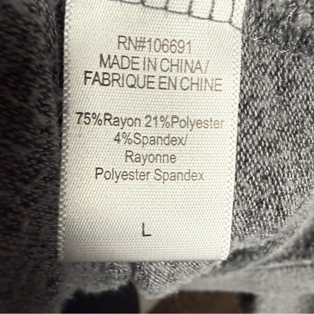 Young Fabulous & Broke Gray Cardigan Women’s L  Hooded Open Front Long Pockets - Picture 3 of 8